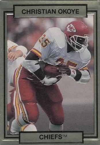 #116 Christian Okoye - Kansas City Chiefs - 1990 Action Packed Football