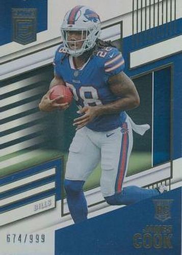 #116 James Cook - Buffalo Bills - 2022 Donruss Elite Football