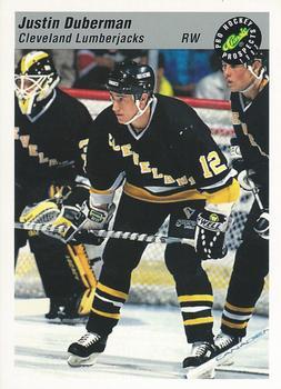 #116 Justin Duberman - Cleveland Lumberjacks - 1993 Classic Pro Prospects Hockey