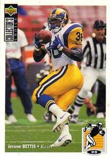 #116 Jerome Bettis - Los Angeles Rams - 1994 Collector's Choice Football