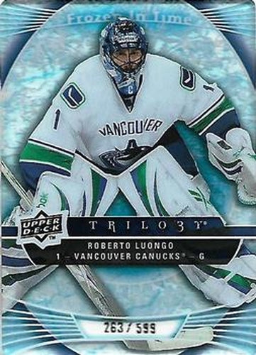 #116 Roberto Luongo - Vancouver Canucks - 2009-10 Upper Deck Trilogy Hockey