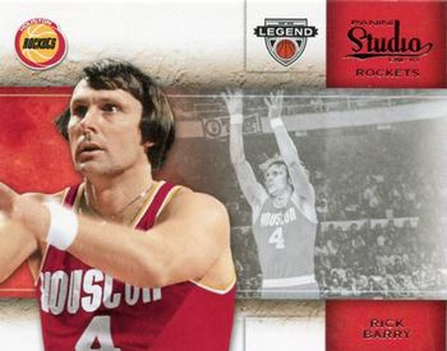 #116 Rick Barry - Houston Rockets - 2009-10 Panini Studio Basketball
