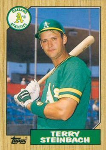 #117T Terry Steinbach - Oakland Athletics - 1987 Topps Traded Baseball