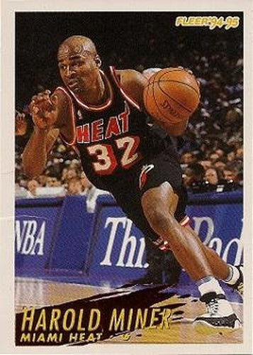#117 Harold Miner - Miami Heat - 1994-95 Fleer Basketball