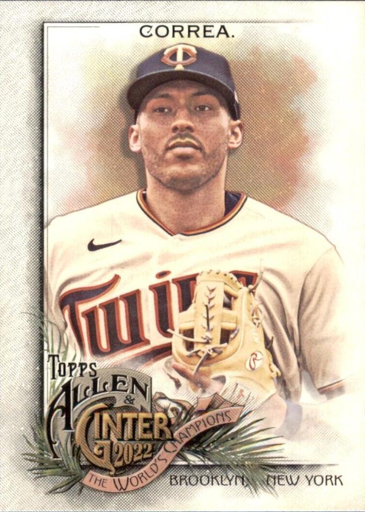 #117 Carlos Correa - Minnesota Twins - 2022 Topps Allen & Ginter Baseball