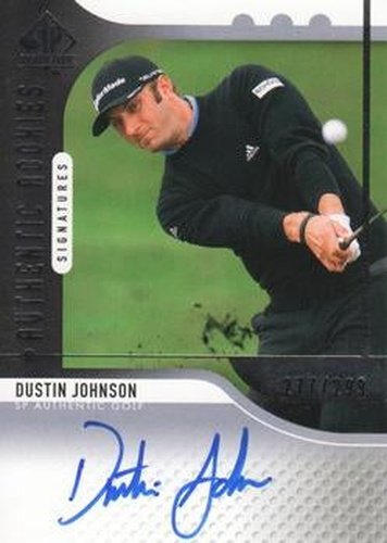 #117 Dustin Johnson - 2012 SP Authentic Golf