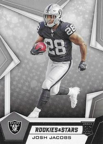 #117 Josh Jacobs - Oakland Raiders - 2019 Panini Rookies & Stars Football