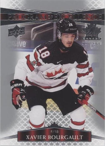 #117 Xavier Bourgault - Canada - 2022-23 Upper Deck Team Canada Juniors Hockey