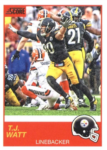 #117 T.J. Watt - Pittsburgh Steelers - 2019 Score Football