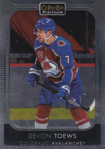 #117 Devon Toews - Colorado Avalanche - 2021-22 O-Pee-Chee Platinum Hockey
