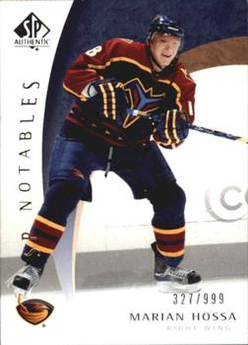 #117 Marian Hossa - Atlanta Thrashers - 2005-06 SP Authentic Hockey