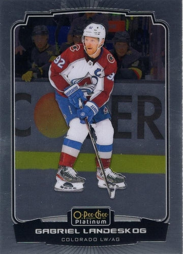 #117 Gabriel Landeskog - Colorado Avalanche - 2022-23 O-Pee-Chee Platinum Hockey