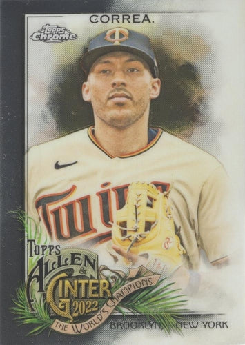 #117 Carlos Correa - Minnesota Twins - 2022 Topps Allen & Ginter Chrome Baseball
