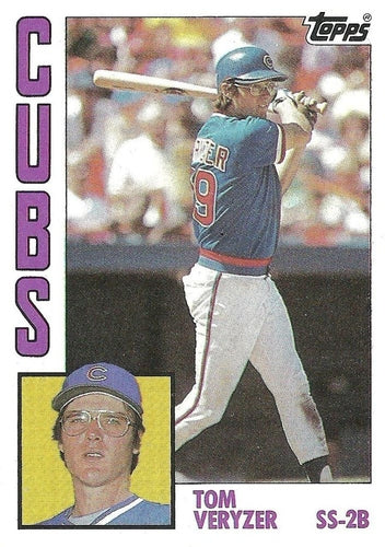 #117 Tom Veryzer - Chicago Cubs - 1984 Topps Baseball