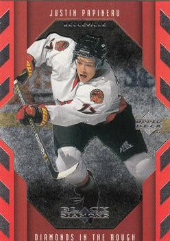 #117 Justin Papineau - Belleville Bulls - 1999-00 Upper Deck Black Diamond Hockey