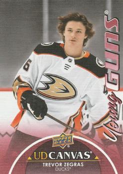 #C117 Trevor Zegras - Anaheim Ducks - 2021-22 Upper Deck - UD Canvas Hockey