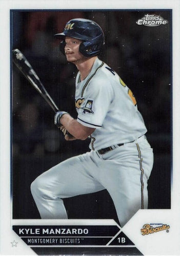 #PDC-117 Kyle Manzardo - Montgomery Biscuits - 2023 Topps Pro Debut - Chrome Baseball