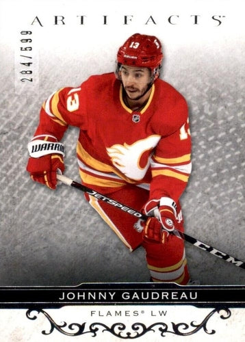 #117 Johnny Gaudreau - Calgary Flames - 2021-22 Upper Deck Artifacts Hockey