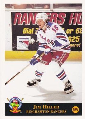 #117 Jim Hiller - Binghamton Rangers - 1994 Classic Pro Hockey Prospects Hockey