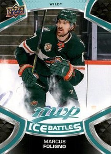 #117 Marcus Foligno - Minnesota Wild - 2021-22 Upper Deck MVP - Ice Battles Hockey