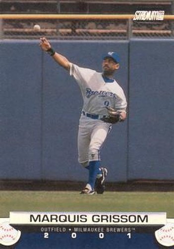 #117 Marquis Grissom - Milwaukee Brewers - 2001 Stadium Club Baseball