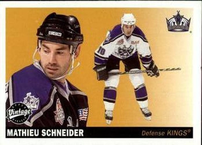 #117 Mathieu Schneider - Los Angeles Kings - 2002-03 Upper Deck Vintage Hockey