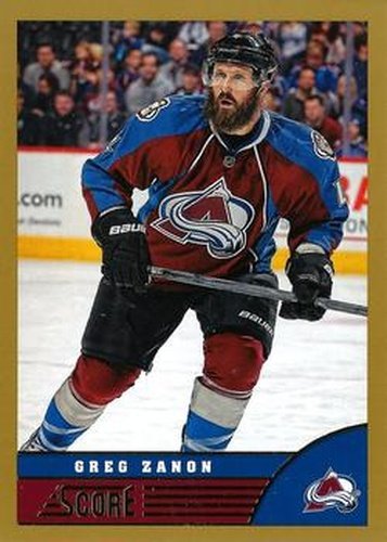 #117 Greg Zanon - Colorado Avalanche - 2013-14 Score - Gold Hockey