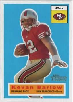 #117 Kevan Barlow - San Francisco 49ers - 2001 Topps Heritage Football