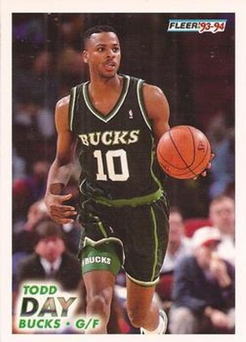 #117 Todd Day - Milwaukee Bucks - 1993-94 Fleer Basketball