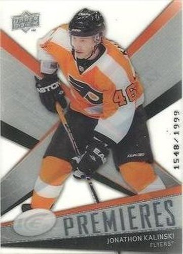 #117 Jonathon Kalinski - Philadelphia Flyers - 2008-09 Upper Deck Ice Hockey