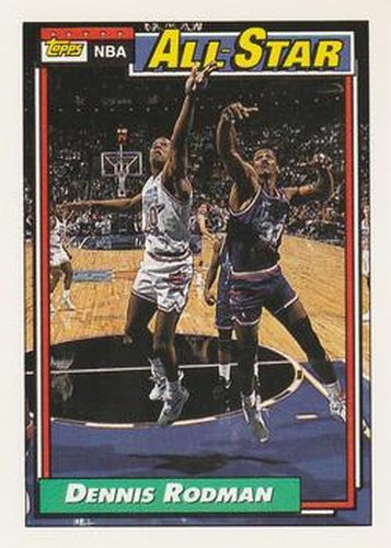 #117 Dennis Rodman - Detroit Pistons - 1992-93 Topps Basketball