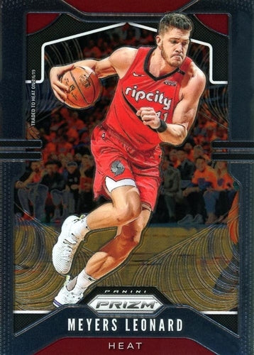 #117 Meyers Leonard - Miami Heat - 2019-20 Panini Prizm Basketball