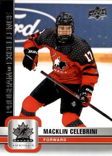 #117 Macklin Celebrini - Canada - 2023 Upper Deck Team Canada Juniors Hockey