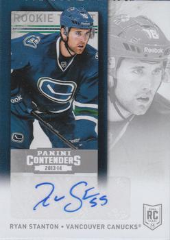 #117b Ryan Stanton - Vancouver Canucks - 2013-14 Panini Contenders Hockey