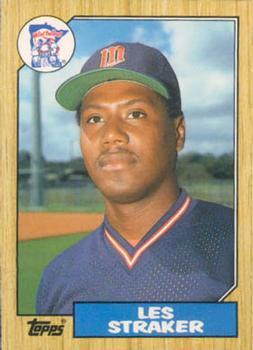 #118T Les Straker  - Minnesota Twins - 1987 Topps Traded Baseball