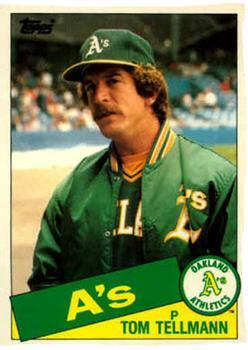#118T Tom Tellmann - Oakland Athletics - 1985 Topps Traded Baseball
