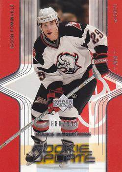 #118 Jason Pominville - Buffalo Sabres - 2003-04 Upper Deck Rookie Update Hockey