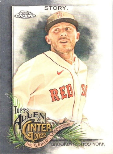 #118 Trevor Story - Boston Red Sox - 2022 Topps Allen & Ginter Chrome Baseball