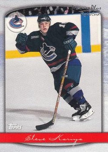 #118 Steve Kariya - Vancouver Canucks - 1999-00 Topps Premier Plus Hockey