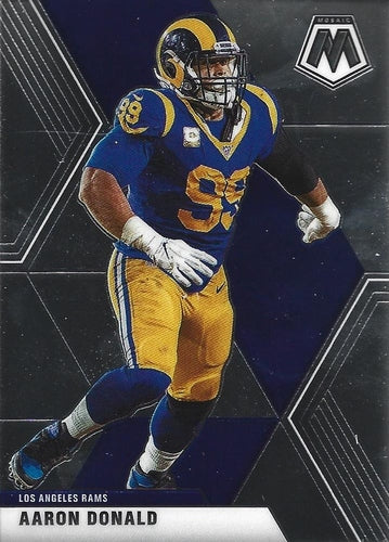 #118 Aaron Donald - Los Angeles Rams - 2020 Panini Mosaic Football