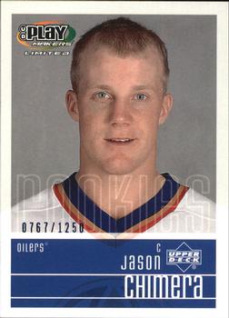 #118 Jason Chimera - Edmonton Oilers - 2001-02 Upper Deck Playmakers Hockey