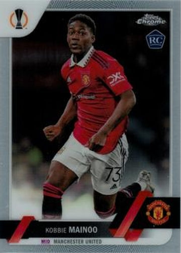 #118 Kobbie Mainoo - Manchester United - 2022-23 Topps Chrome UEFA Club Competitions Soccer