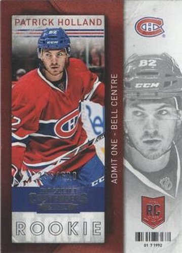 #118 Patrick Holland - Montreal Canadiens - 2013-14 Panini Contenders Hockey