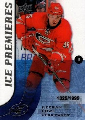 #118 - Keegan Lowe - Carolina Hurricanes - 2015-16 Upper Deck Ice Hockey