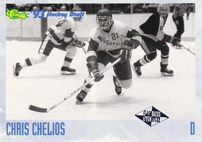 #118 Chris Chelios - Wisconsin Badgers - 1993 Classic '93 Hockey Draft Hockey