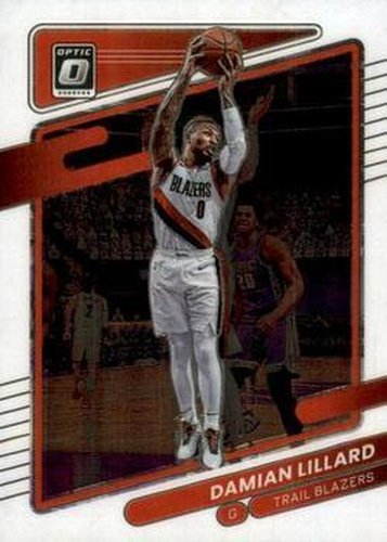 #118 Damian Lillard - Portland Trail Blazers - 2021-22 Donruss Optic Basketball