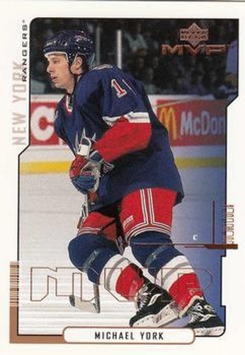 #118 Mike York - New York Rangers - 2000-01 Upper Deck MVP Hockey
