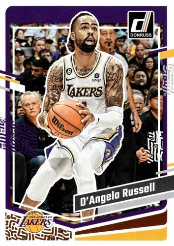 #118 D'Angelo Russell - Los Angeles Lakers - 2023-24 Donruss Basketball