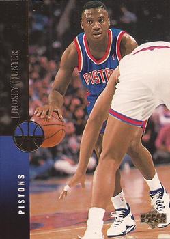#118 Lindsey Hunter - Detroit Pistons - 1994-95 Upper Deck Basketball