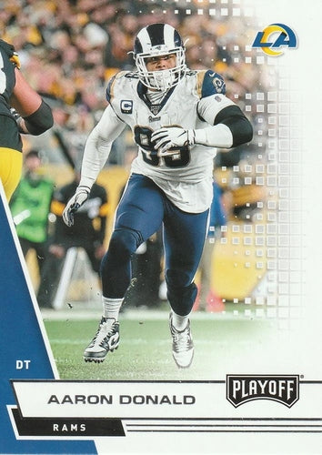 #118 Aaron Donald - Los Angeles Rams - 2020 Panini Playoff Football